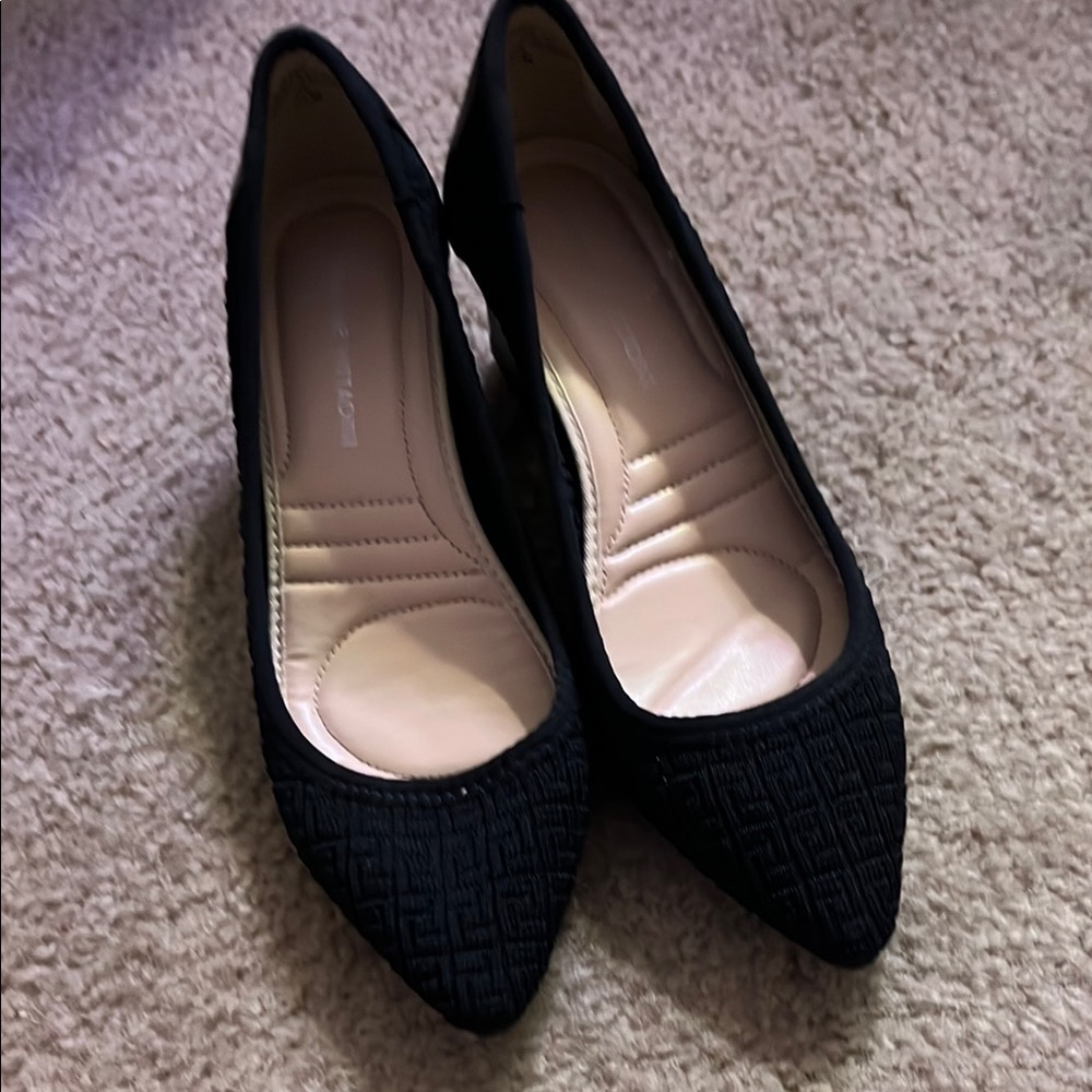 Adrienne Vittadini Elegant Black Women's Mesh Pumps